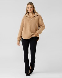 Lorna Jane - Field Teddy Half Zip Hoodie