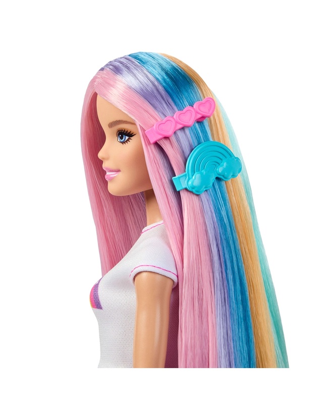 Barbie - NEW Rainbow Sparkle Hair Play 1