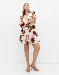 City Chic - Kiki Dolce Print Mini Dress