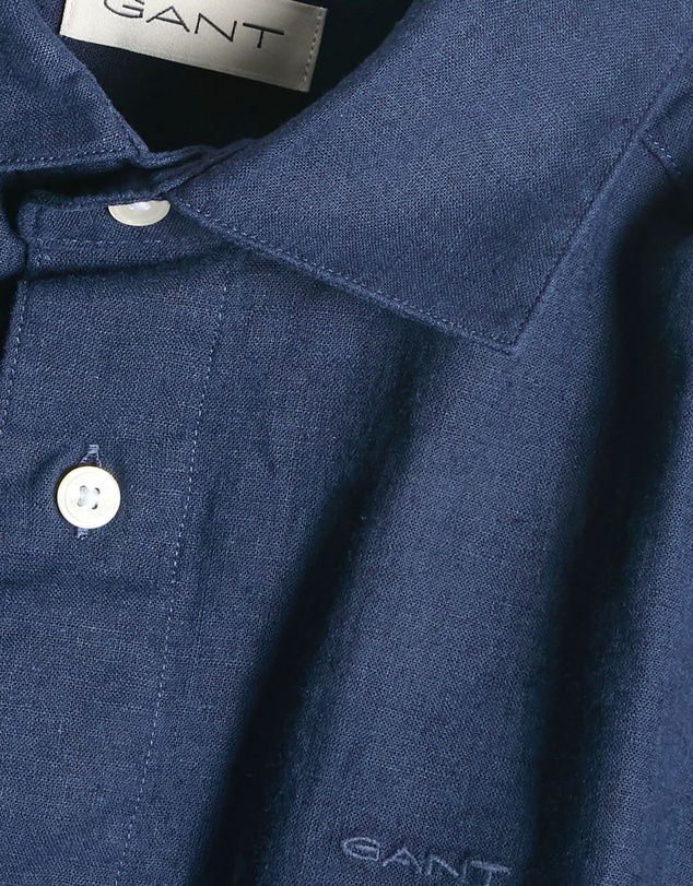 Gant - Teens Cotton Linen Short Sleeved Shirt