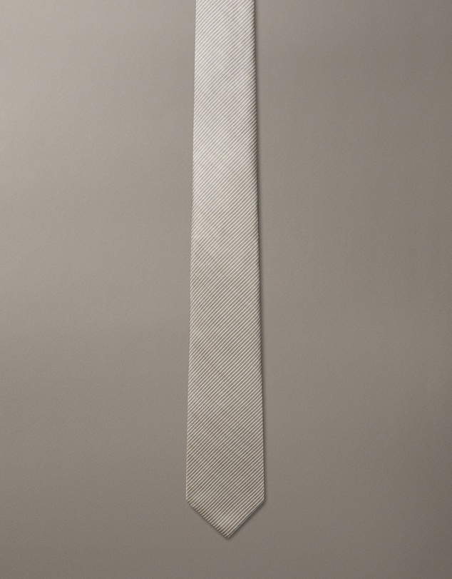 Calvin Klein - Herringbone Stripe Silk Tie