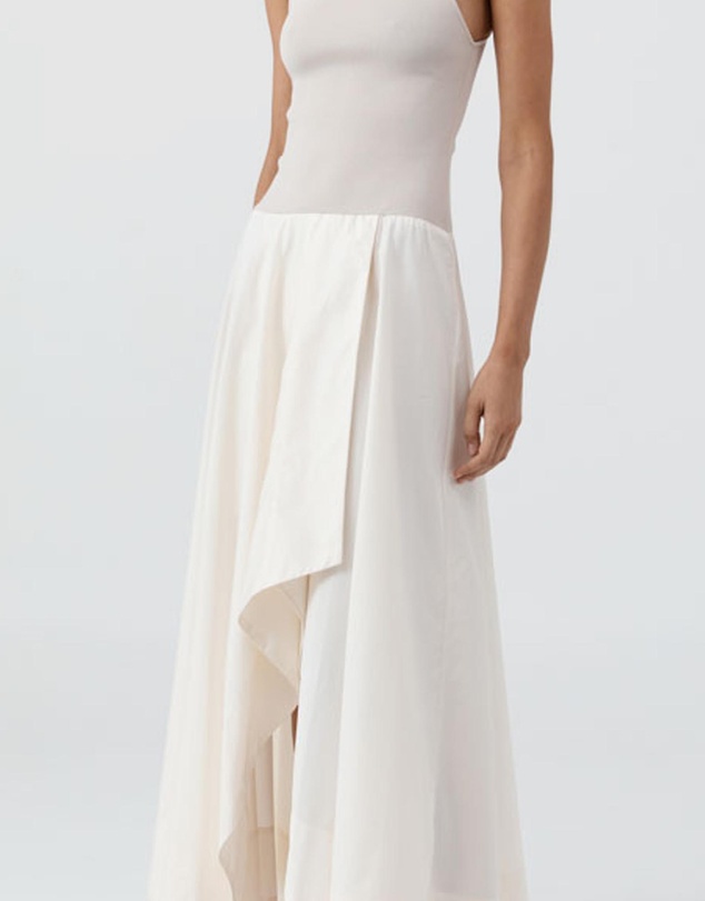 St. Agni - Knit Bodice Asymm Dress