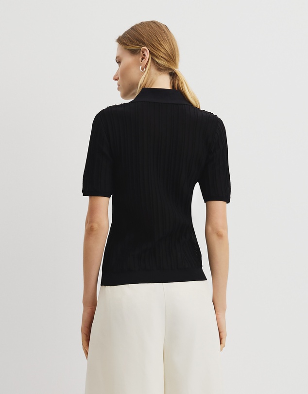 Country Road - Short Sleeve Rib Knit Polo