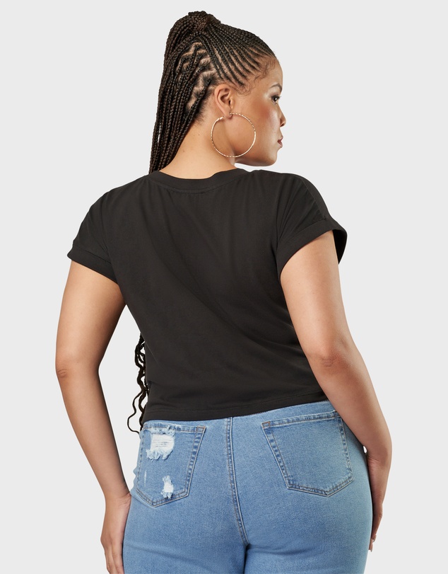 Sunday In The City - Fearless Crop Twist Tee