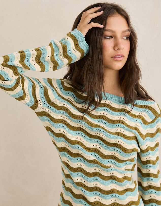 Rhythm - Whispering Tides Knit Mini Dress