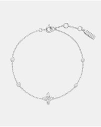 Ania Haie - Ania Haie Silver Sparkling Lucky Clover Bracelet