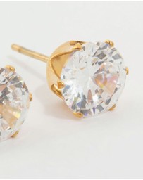 Lovisa - Waterproof Gold Plated Stainless Steel Cubic Zirconia Stud Earrings