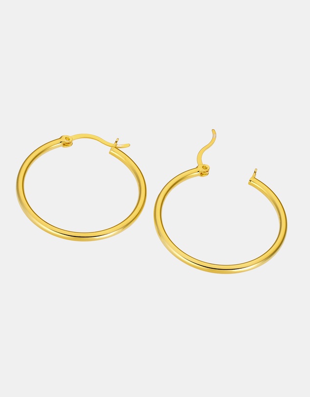 Zoe Olivia - 14K Gold Vermeil 30mm Hoop Earrings