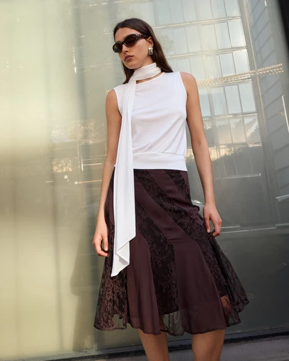 Minima Esenciales - Emra Scarf Tank Top
