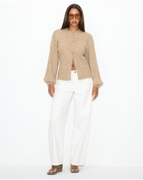 Dazie - Last Call Cinched Knit Cardigan