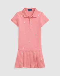 Polo Ralph Lauren - Polo Pony Stretch Mesh Polo Dress - ICONIC EXCLUSIVE - Babies-Kids
