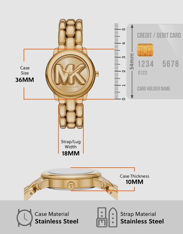 Michael Kors - Phoebe Gold Tone Analogue Watch