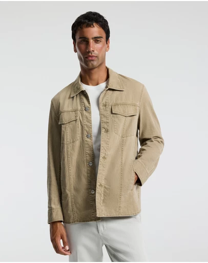 Calibre - Denim Shirt Jacket Putty