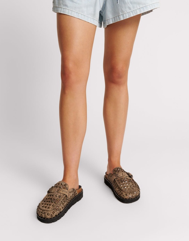 ONE TEASPOON - Studded Snake Phoenix Slides