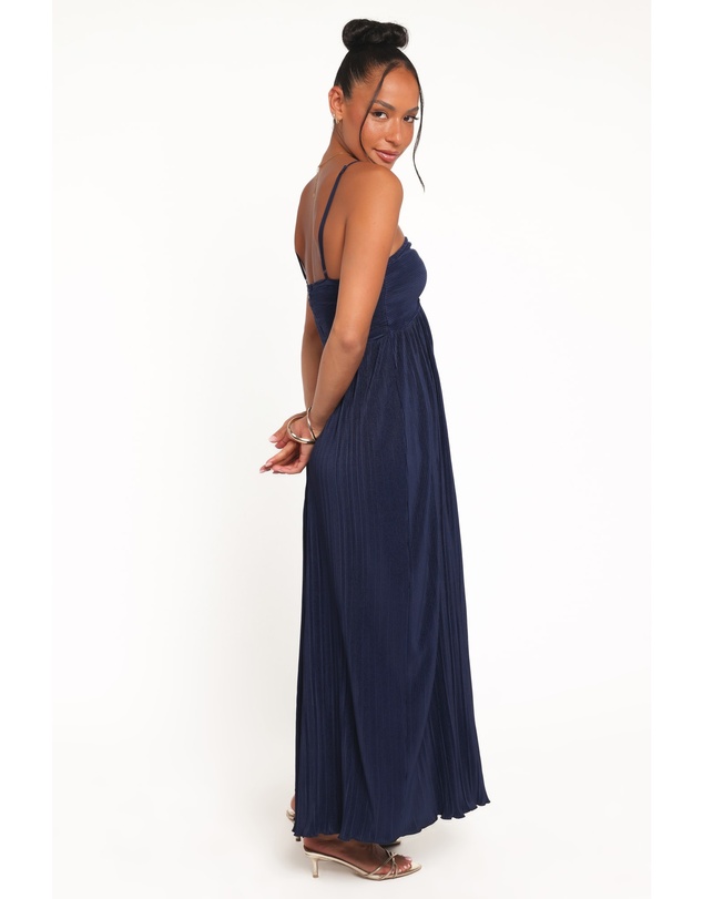 Petal & Pup - Polly Halterneck Maxi Dress - Navy