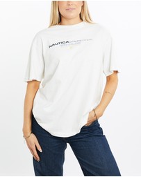 Vintage by The Real Deal - Pre Loved - Vintage 90s Nautica Competition 'Beach Volleyball' Tee