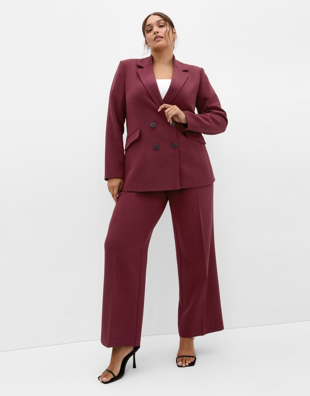 City Chic - Plus size JKT RELAXED ALENA S - Berry