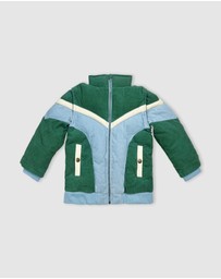 Banabae - Convertible Cord Puffer Jacket - Ocean