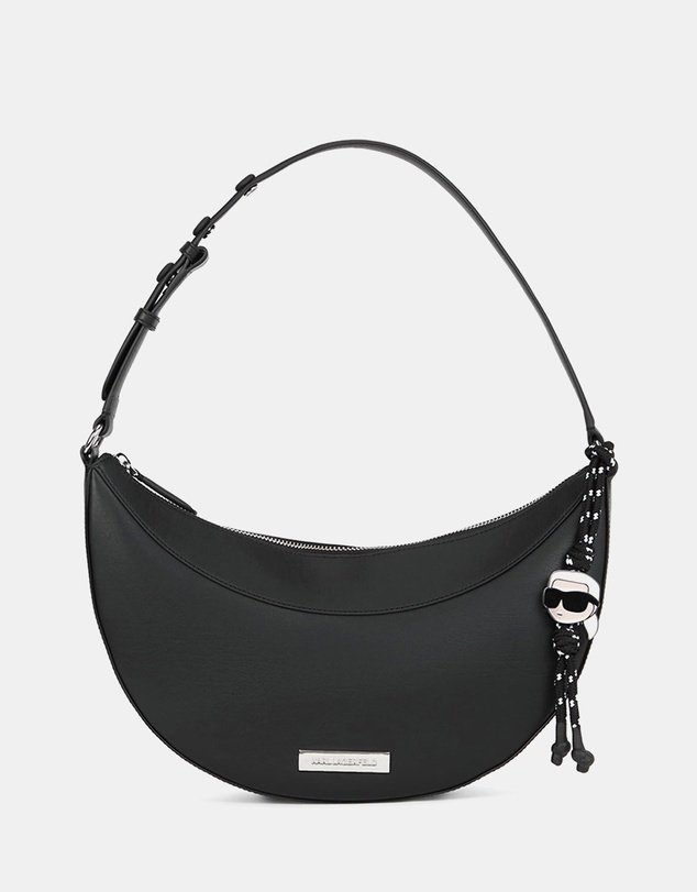 Karl Lagerfeld - Ikon Smooth Halfmoon Shoulder Bag