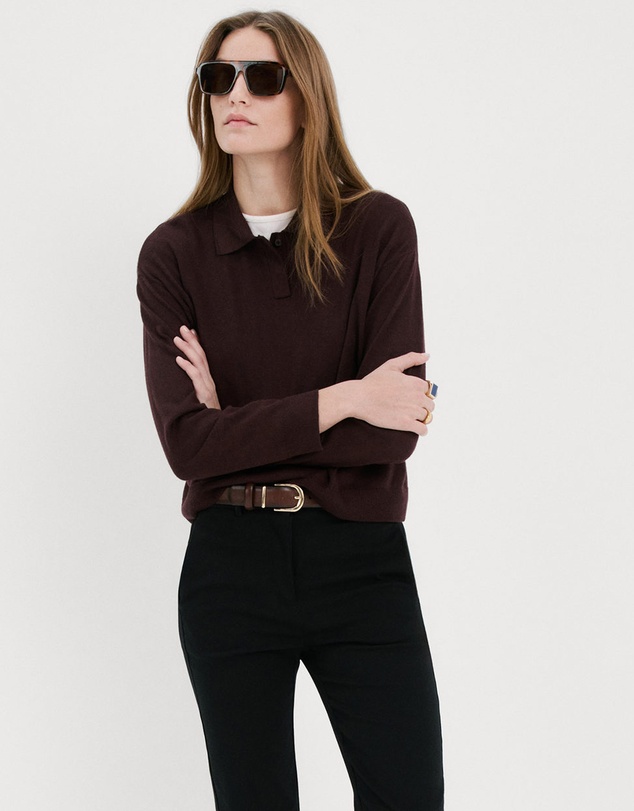 M.N.G - Knitted Polo-Neck Sweater