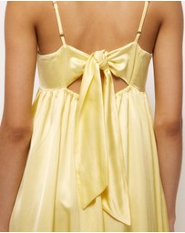 AERE - Suri Satin Maxi Dress
