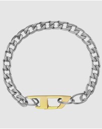 Diesel - Steel Silver-Tone Bracelet