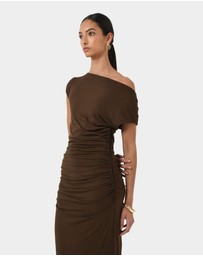 Forcast - Mia Ruched Jersey Dress