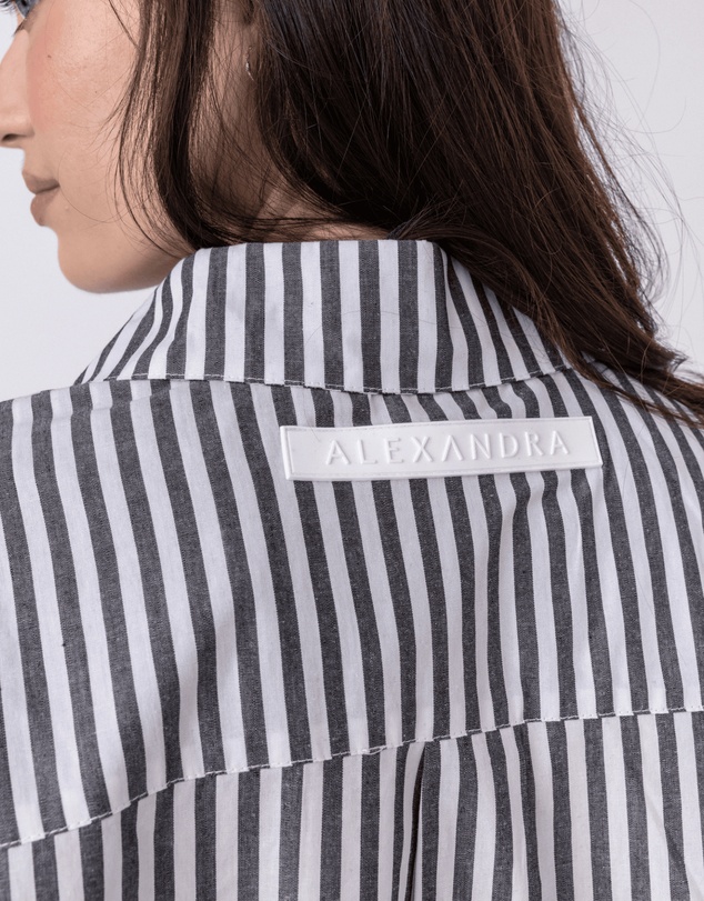 ALEXANDRA - Austin Shirt Black Stripe