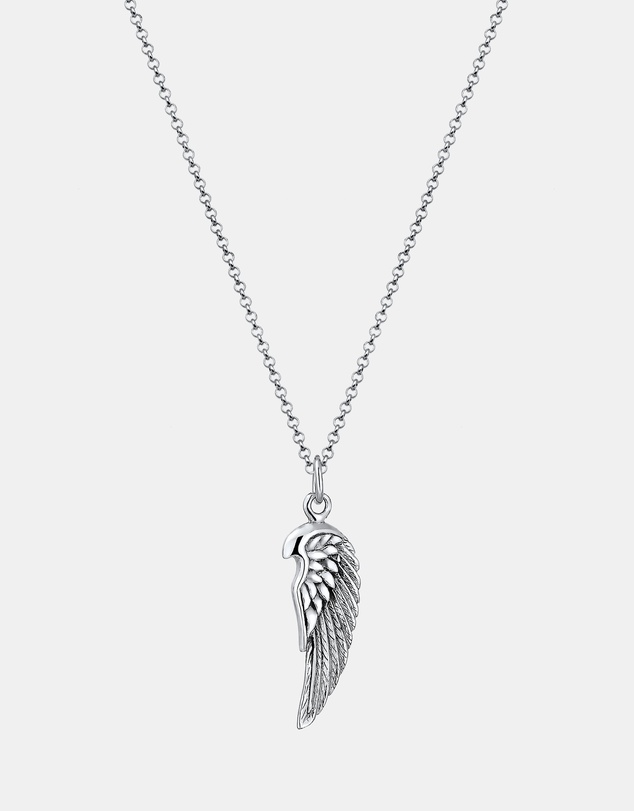 Kuzzoi - ICONIC EXCLUSIVE - Wings Pendant Necklace in Oxidised 925 Sterling Silver