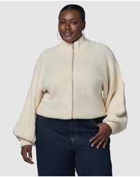 Sunday In The City - Lunaire Knit Bomber Jacket