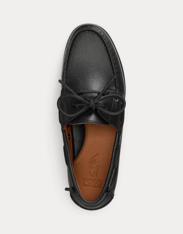 Polo Ralph Lauren - Merton Tumbled Leather Boat Shoes - Men's