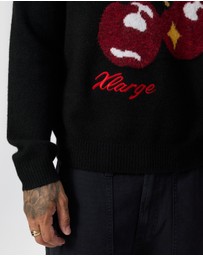 X-Large - Cherry Knit Sweater