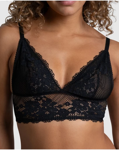 Passionata - Nina Unpadded Triangle Cup Longline Lace Bralette