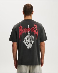 Cotton On - Cropped Fit Music T-Shirt