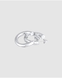 Elli Jewelry - Earrings Creoles Studs In 925 Sterling Silver
