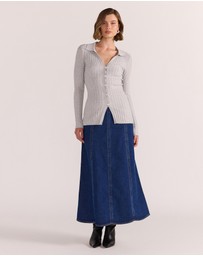 Staple the Label - Marlow Ribbed Polo Top
