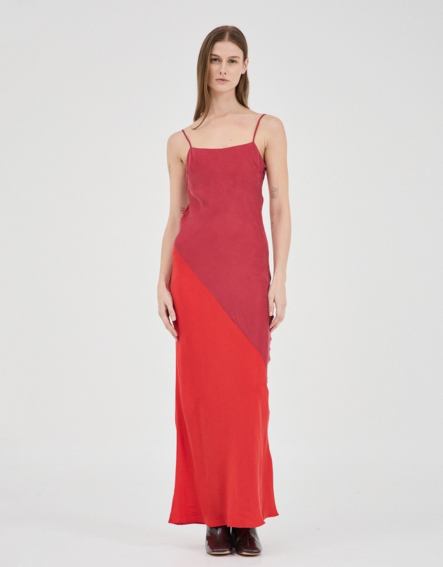 FRIEND of AUDREY - The Spliced Cupro Bias Dress