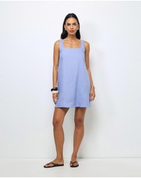 AERE - Kilah Linen Mini Dress