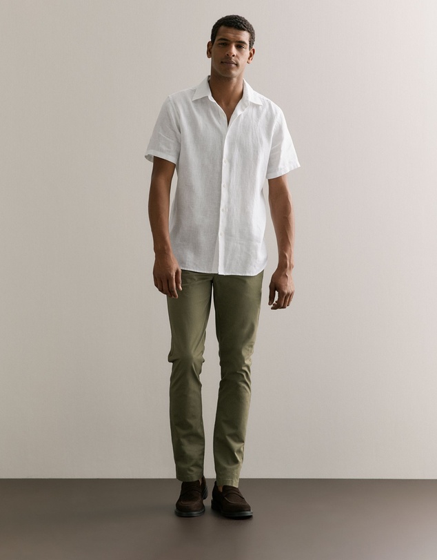 Trenery - Slim Fit Chino Pant in Hunter Green