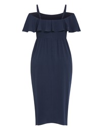 City Chic - Flirtation Drape Midi Dress