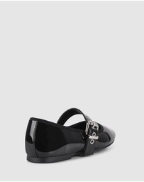 Verali - Banks Buckled Mary-Jane Flats