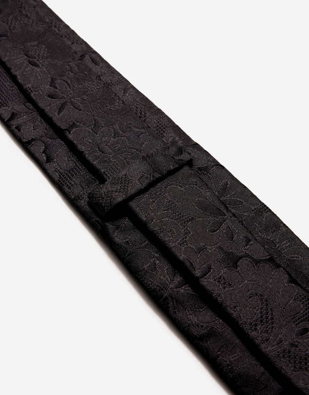 Calibre - Noir Botanique Jacquard Tie Black
