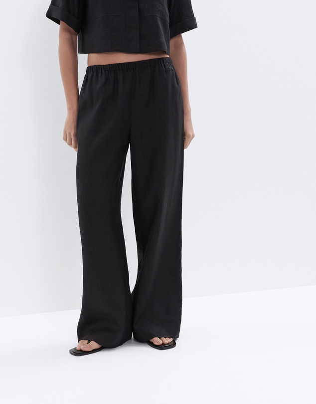 UNISON - Linen Wide Leg Pant