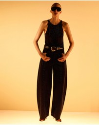 M.N.G - Halter Top With Crystals
