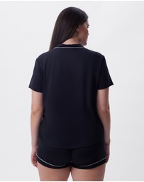Bras N Things - Emilia Short Sleeve Top - Black