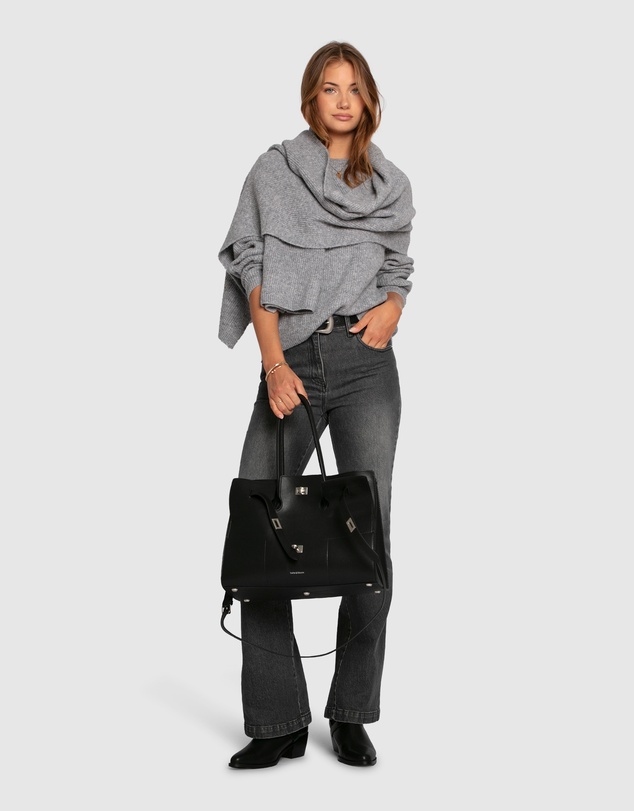 Belle & Bloom - Wrap Me Up Scarf Sweater
