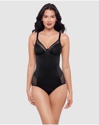 Miraclesuit Shapewear - Sexy Sheer Shaping Underwired Padded Bodysuit