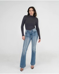 Lydan The Label - Mock Neck Long Sleeve Knit