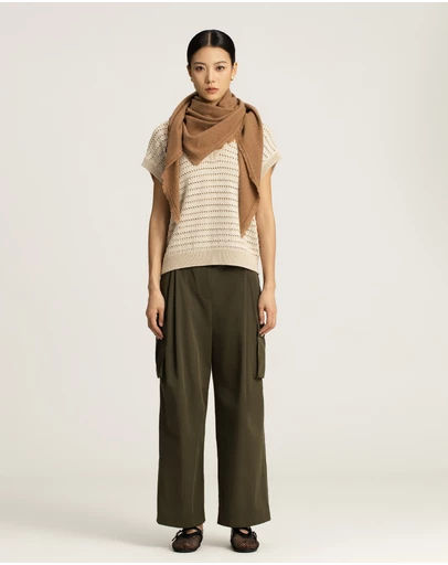 IDA+S - Langham Wool Cashmere Short Scarf