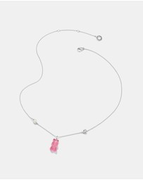 THOMAS SABO - THOMAS SABO Necklace with pink goldbears pendant & freshwater pearl